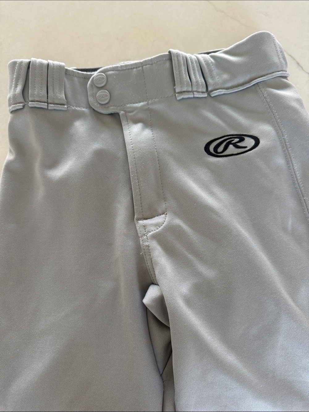 Rawlings youth grey relaxed baseball pants